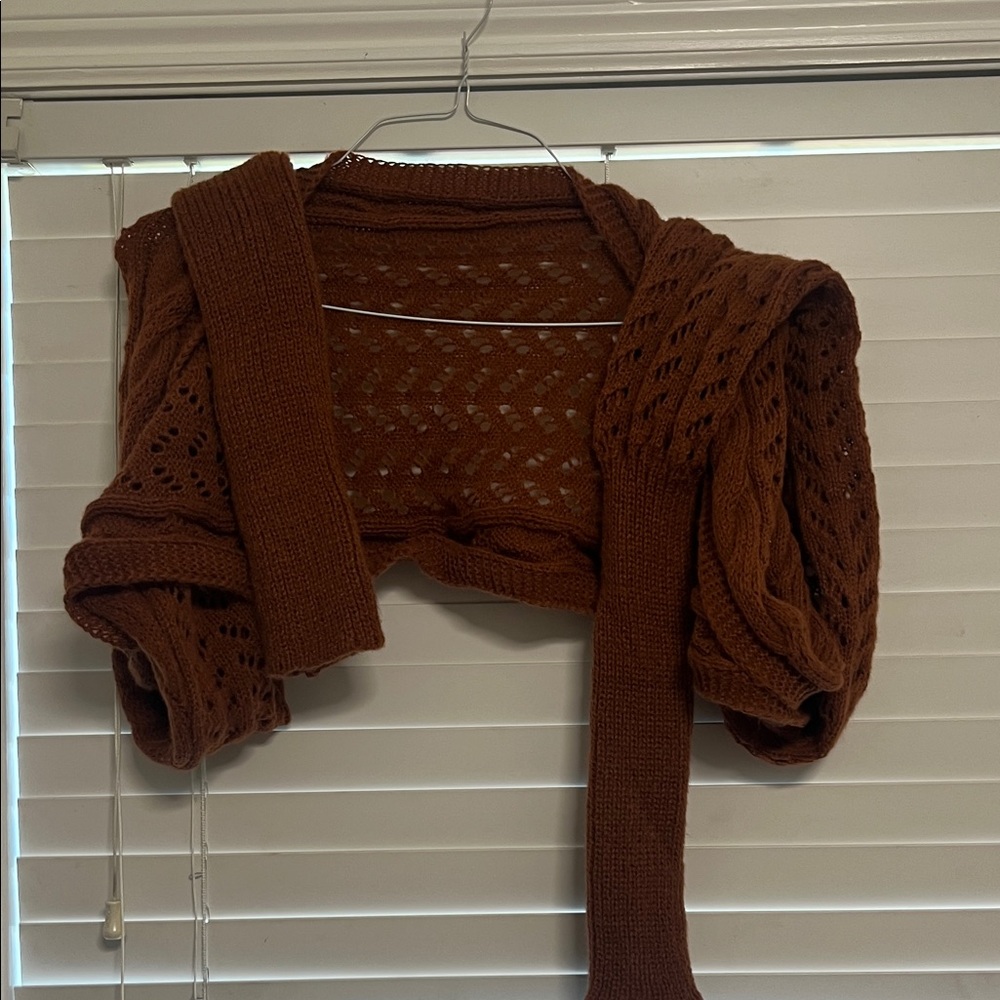 Women's Rust Orange/Brown Knit Sweater